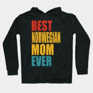 Vintage Best Norwegian Mom Ever Hoodie